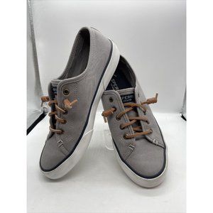 Sperry Top Sider Shoes Womens 7.5 M Pier View Casual Sneakers STS95729 Gray Flat